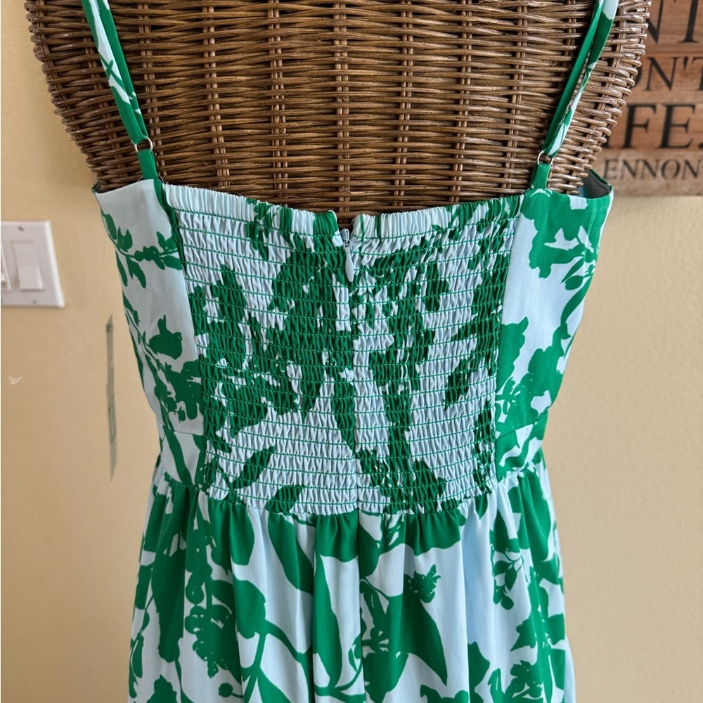 Eliza J Green and White Floral Maxi Dress - Picture 8 of 11